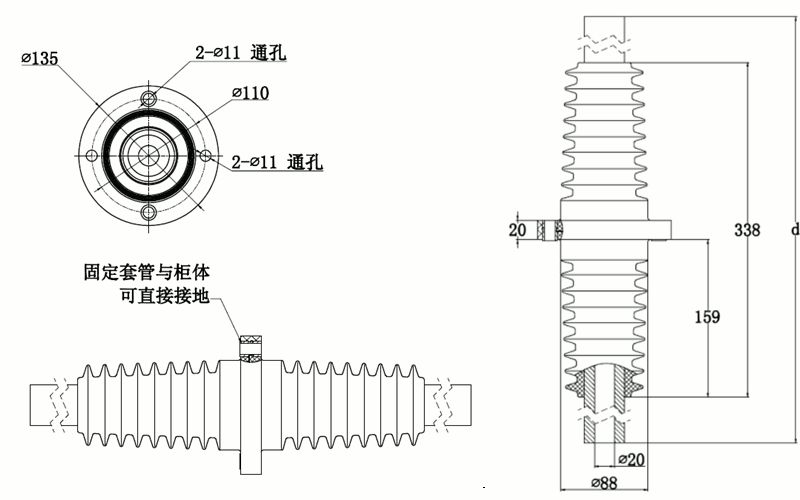 币游国际官方网站核材双头带伞套管结构图.gif